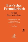Cover: Beck'sches Formularbuch f&uuml;r den Strafverteidiger - C.H.BECK