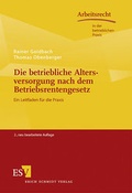 Cover: Die betriebliche Altersversorgung nach dem Betriebsrentengesetz - Erich Schmidt Verlag