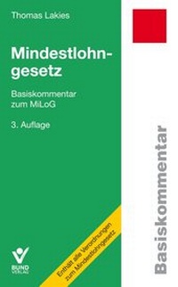 Abbildung von: Mindestlohngesetz - Bund-Verlag