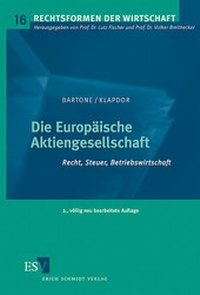 Abbildung von: Die Europäische Aktiengesellschaft - Erich Schmidt Verlag