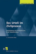 Abbildung von: Das Urteil im Zivilprozess - Erich Schmidt Verlag