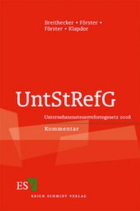 Enlarge image Cover: UntStRefG - Erich Schmidt Verlag