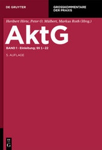 Abbildung von: Aktiengesetz: AG - De Gruyter