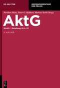 Cover: Aktiengesetz: AG - De Gruyter