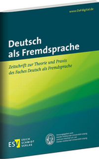 Abbildung von: Deutsch als Fremdsprache - Erich Schmidt Verlag
