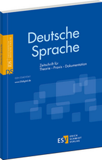 Bild: Deutsche Sprache - DS - Erich Schmidt Verlag