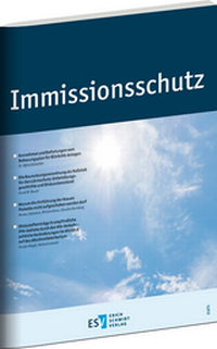 Abbildung von: Immissionsschutz - Erich Schmidt Verlag