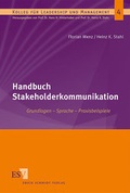 Cover: Handbuch Stakeholderkommunikation - Erich Schmidt Verlag
