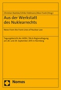 Cover: Aus der Werkstatt des Nuklearrechts - Nomos