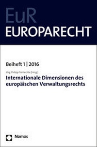 Abbildung von: Internationale Dimensionen des europäischen Verwaltungsrechts - Nomos