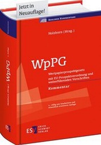 Abbildung von: WpPG: Wertpapierprospektgesetz - Erich Schmidt Verlag