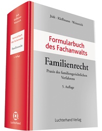 Abbildung von: Formularbuch des Fachanwalts Familienrecht - Luchterhand