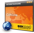 Cover: Giftliste online - ecomed Storck