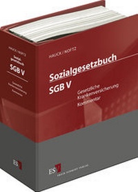 Bild: Sozialgesetzbuch (SGB) V: Gesetzliche Krankenversicherung - Grundwerk ohne Fortsetzungsbezug - Erich Schmidt Verlag