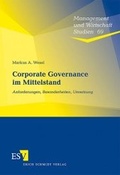 Cover: Corporate Governance im Mittelstand - Erich Schmidt Verlag