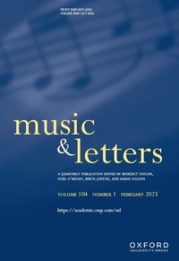 Abbildung von: Music and Letters - Oxford University Press