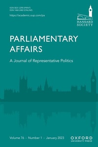 Abbildung von: Parliamentary Affairs - Oxford University Press
