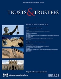 Abbildung von: Trusts & Trustees - Oxford University Press