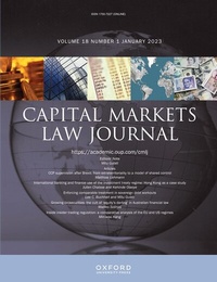Abbildung von: Capital Markets Law Journal - Oxford University Press