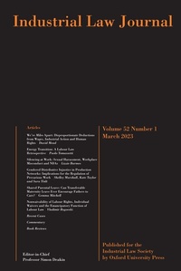 Abbildung von: Industrial Law Journal - Oxford University Press
