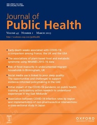 Abbildung von: Journal of Public Health - Oxford University Press