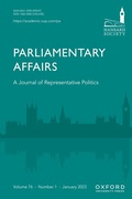 Cover: Parliamentary Affairs - Oxford University Press