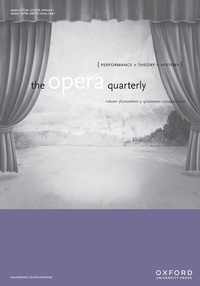 Enlarge image Cover: The Opera Quarterly - Oxford University Press