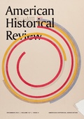 Bild: The American Historical Review (AHR) - Oxford University Press