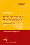 Cover: Bewerberauswahl und Einstellungsgespr&auml;ch - Erich Schmidt Verlag