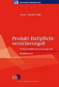 Bild vergrößern Bild: Produkt-HaftpflichtversicherungsR - Erich Schmidt Verlag