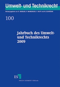 Abbildung von: Jahrbuch des Umwelt- und Technikrechts 2009 - Erich Schmidt Verlag