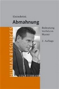 Abbildung von: Die Abmahnung - Luchterhand