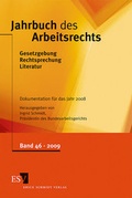 Cover: Jahrbuch des Arbeitsrechts 46 - Erich Schmidt Verlag