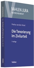 Cover: Die Tenorierung im Zivilurteil - Vahlen