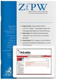 Abbildung von: Zeitschrift für die gesamte Privatrechtswissenschaft - ZfPW  - C.H.BECK