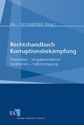 Cover: Rechtshandbuch Korruptionsbek&auml;mpfung - Erich Schmidt Verlag