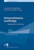 Cover: Unternehmensnachfolge - Erich Schmidt Verlag