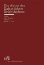 Cover: Die Akten des Kaiserlichen Reichshofrats (RHR) - Erich Schmidt Verlag