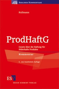 Abbildung von: ProdHaftG - Erich Schmidt Verlag