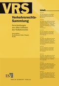 Cover: Verkehrsrechts-Sammlung (VRS) Band 118 - Erich Schmidt Verlag