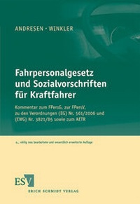 Abbildung von: Fahrpersonalgesetz und Sozialvorschriften für Kraftfahrer - Erich Schmidt Verlag
