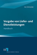 Cover: Vergabe von Liefer- und Dienstleistungen - Erich Schmidt Verlag