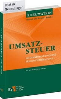 Abbildung von: Umsatzsteuer - Erich Schmidt Verlag