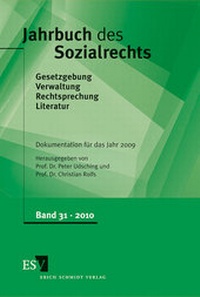 Abbildung von: Jahrbuch des Sozialrechts. Dokumentation für das Jahr 2009 - Erich Schmidt Verlag