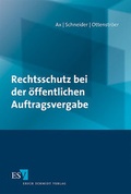 Cover: Rechtsschutz bei der &ouml;ffentlichen Auftragsvergabe - Erich Schmidt Verlag