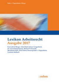 Bild vergrößern Bild: Lexikon Arbeitsrecht 2017 - Rehm