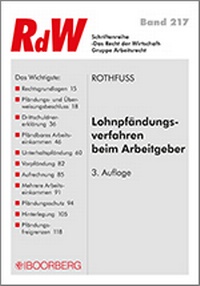 Abbildung von: Lohnpfändungsverfahren beim Arbeitgeber - Boorberg