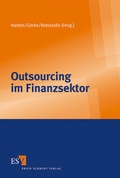 Cover: Outsourcing im Finanzsektor - Erich Schmidt Verlag