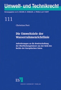 Abbildung von: Die Umweltziele der Wasserrahmenrichtlinie - Erich Schmidt Verlag