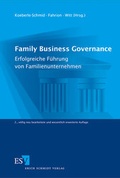 Cover: Family Business Governance - Erich Schmidt Verlag